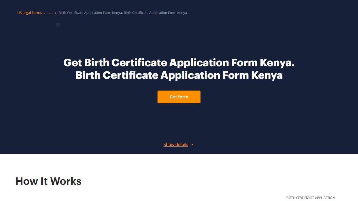 Get Birth Certificate Application Form Kenya. Birth Certificate ...